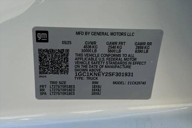 2025 Chevrolet Silverado 2500HD 4WD Crew Cab Standard Bed LT