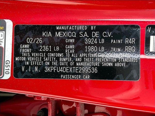 2026 Kia K4 EX