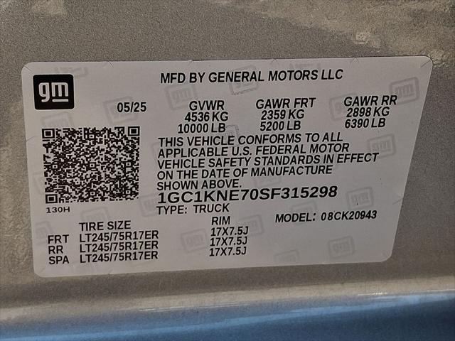 2025 Chevrolet Silverado 2500HD 4WD Crew Cab Long Bed LT