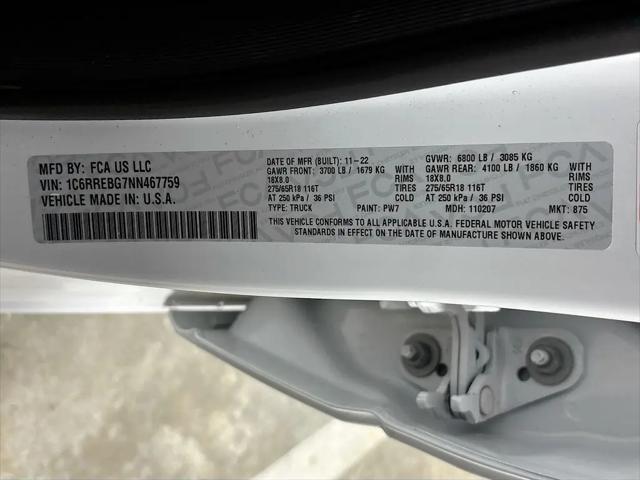 2022 Ram 1500 Big Horn Quad Cab 4x2 6'4" Box