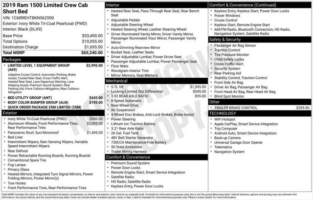 2019 Ram 1500 Limited Crew Cab 4x2 5'7" Box