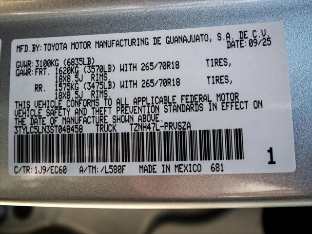 2025 Toyota Tacoma Trailhunter