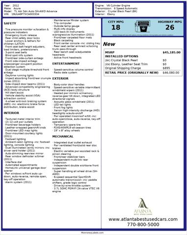 2012 Acura TL 3.7