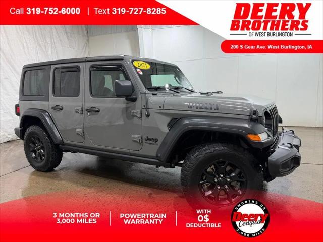 2021 Jeep Wrangler Willys 4x4 for sale in West Burlington, IA