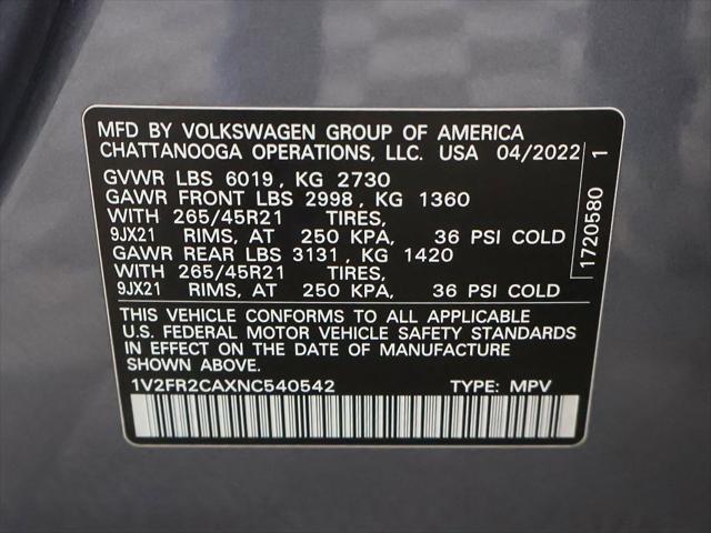 2022 Volkswagen Atlas 3.6L V6 SEL Premium R-Line