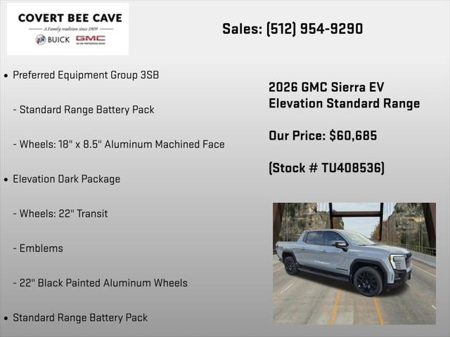 2026 GMC Sierra Standard Range Elevation