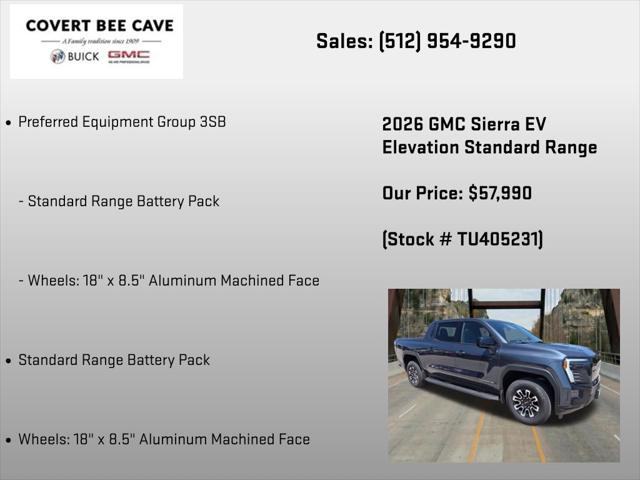 2026 GMC Sierra Standard Range Elevation