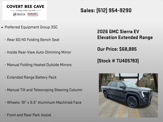 2026 GMC Sierra Extended Range Elevation