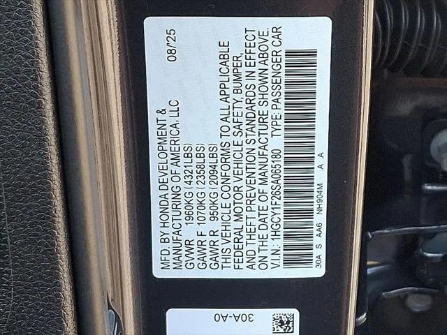 2025 Honda Accord Sedan LX