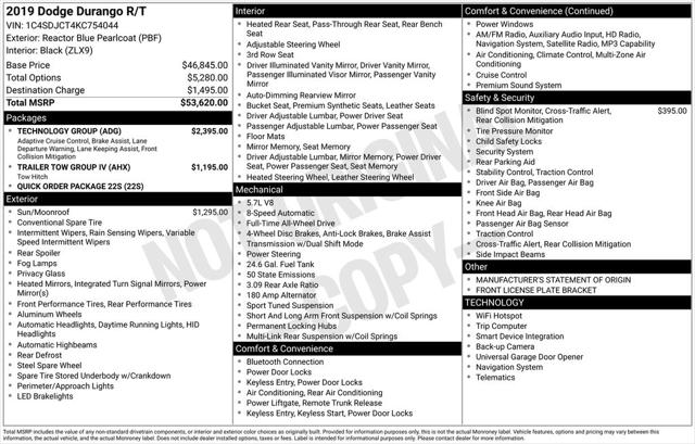 2019 Dodge Durango R/T AWD