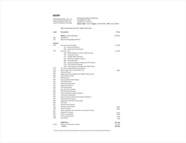 2026 Mercedes-Benz GLB 4MATIC