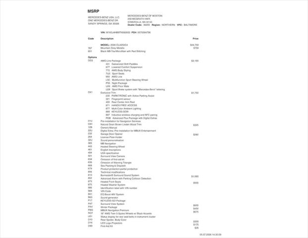 2026 Mercedes-Benz CLA 250 4MATIC