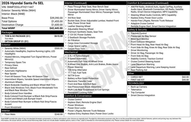 2026 Hyundai Santa Fe SEL