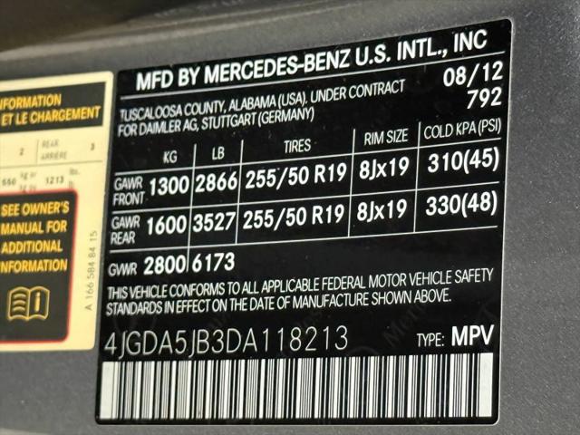 2013 Mercedes-Benz ML 350 ML 350