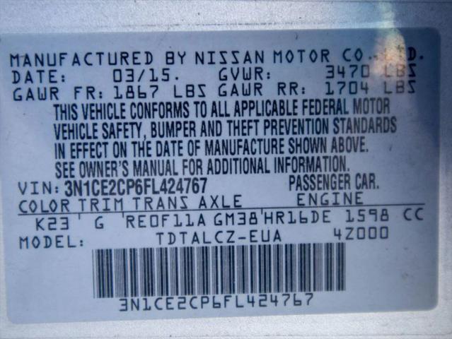 2015 Nissan Versa Note S Plus