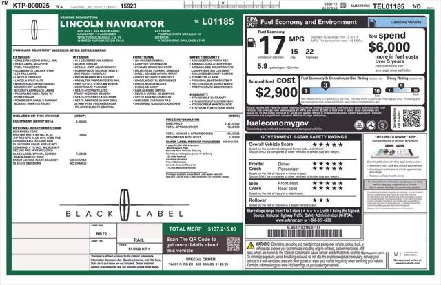 2026 Lincoln Navigator Black Label L