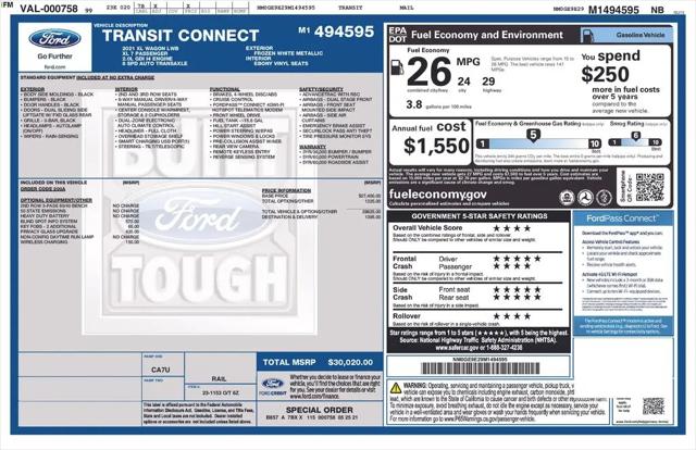2021 Ford Transit Connect XL Passenger Wagon