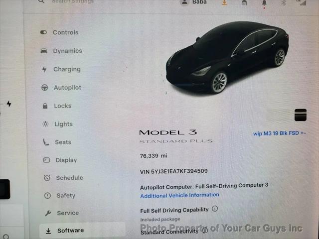 2019 Tesla Model 3 Standard Range Plus