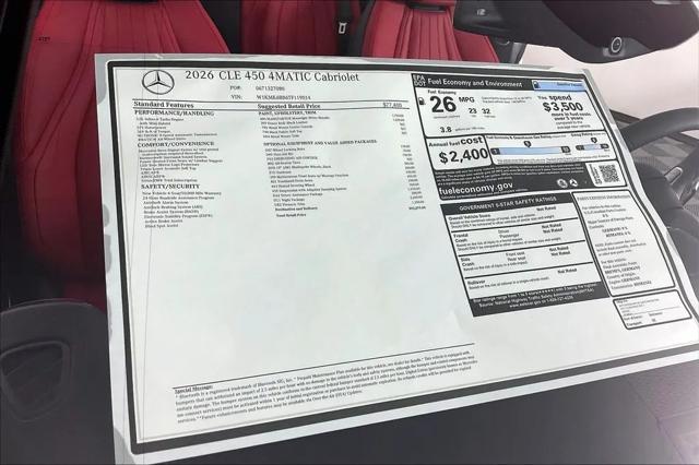 2026 Mercedes-Benz CL CLE 450