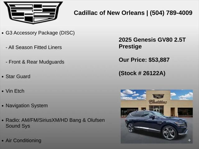2025 Genesis GV80 2.5T Prestige AWD