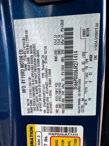 2018 Ford Fusion Hybrid S