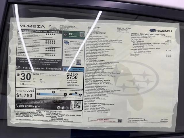 2025 Subaru Impreza Sport 5-Door