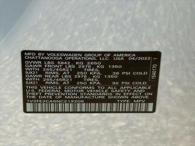 2022 Volkswagen Atlas Cross Sport 3.6L V6 SEL Premium R-Line