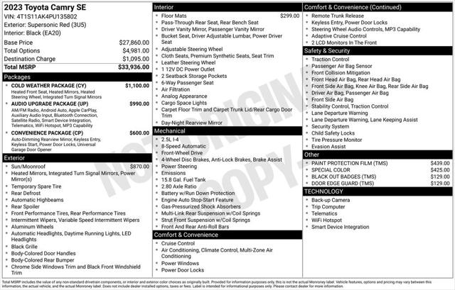 2023 Toyota Camry SE