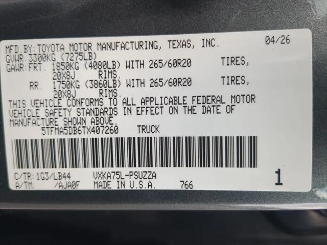 2026 Toyota Tundra 1794 Edition CrewMax 5.5' Bed