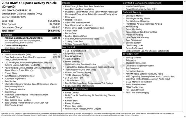2023 BMW X5 sDrive40i
