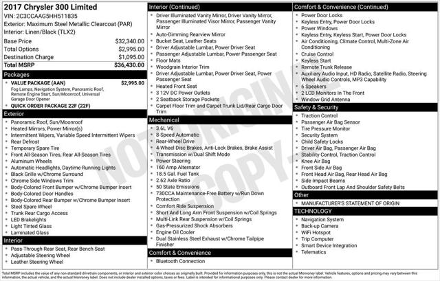 2017 Chrysler 300 Limited