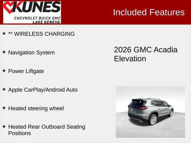 2026 GMC Acadia Elevation AWD