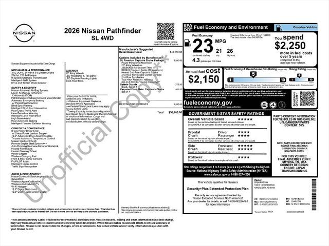 2026 Nissan Pathfinder SL