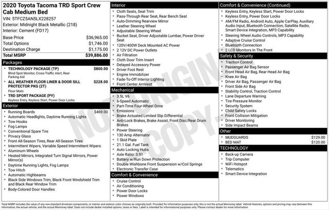 2020 Toyota Tacoma TRD Sport