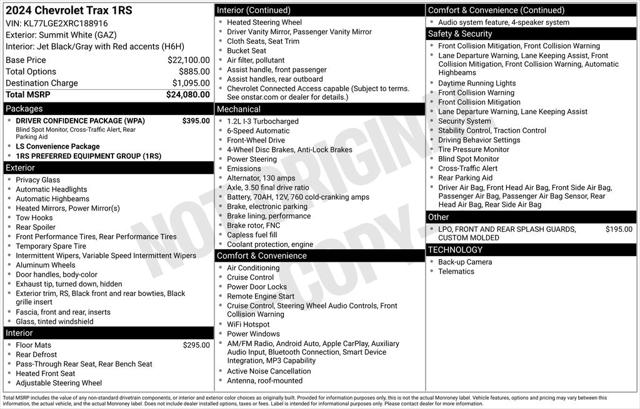 2024 Chevrolet Trax FWD 1RS