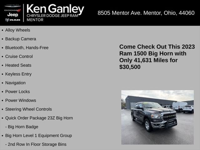 2023 Ram 1500 Big Horn Crew Cab 4x4 5'7" Box