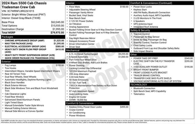 2024 RAM 5500 Chassis Tradesman/SLT/Laramie/Limited 2024 RAM 5500 Chassis Tradesman/SLT/Laramie/Limited