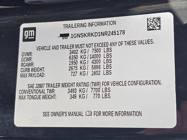 2022 Chevrolet Tahoe 4WD RST