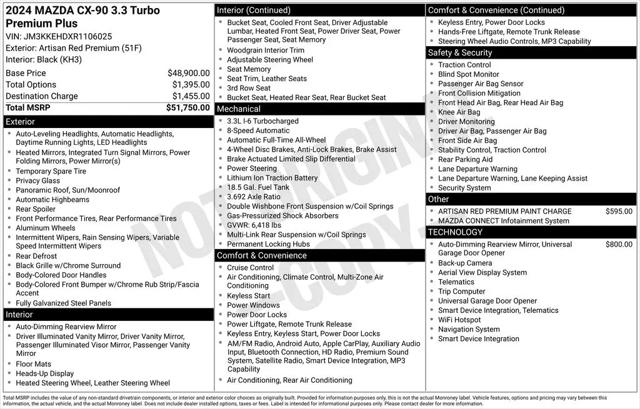 2024 Mazda X-90 3.3 Turbo Premium Plus