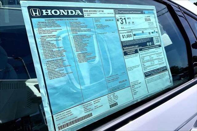 2026 Honda Accord Sedan SE