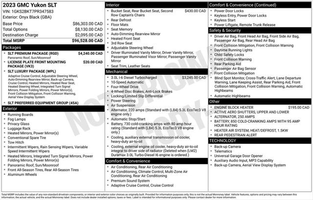 2023 GMC Yukon SLT