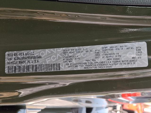 2021 Jeep Wrangler Rubicon 4x4