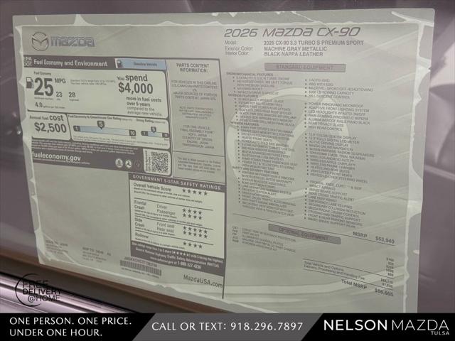 2026 Mazda X-90 3.3 Turbo S Premium Sport