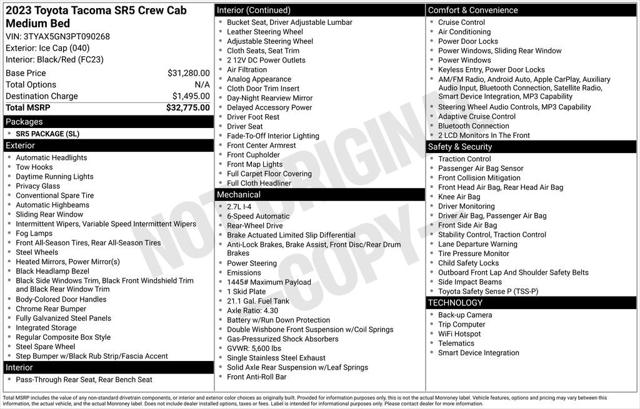 2023 Toyota Tacoma SR 2023 Toyota Tacoma SR