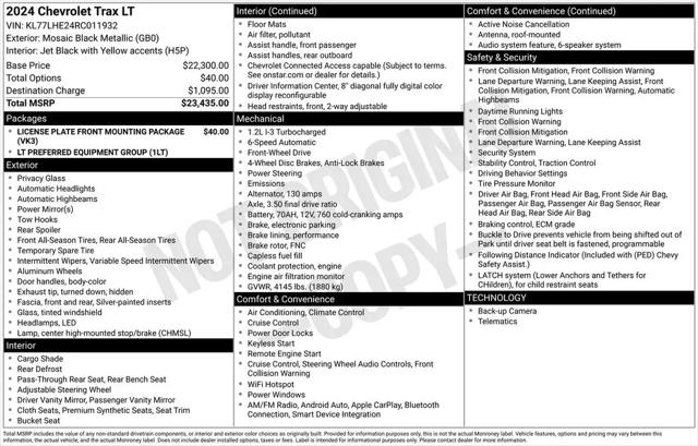 2024 Chevrolet Trax FWD LT