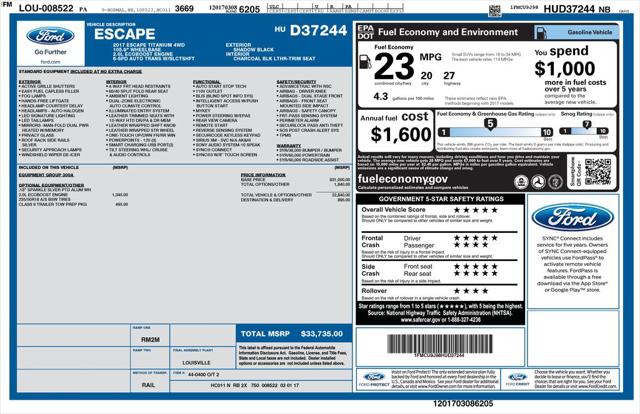 2017 Ford Escape Titanium 2017 Ford Escape Titanium