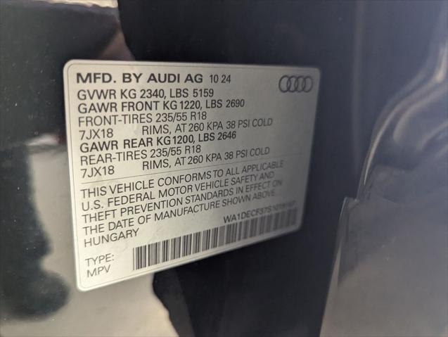2025 Audi Q3 Premium 45 TFSI S line quattro Tiptronic