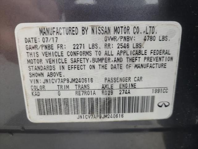 2018 INFINITI Q50 2.0t LUXE
