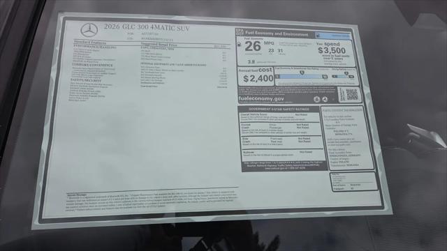 2026 Mercedes-Benz GLC GLC 300