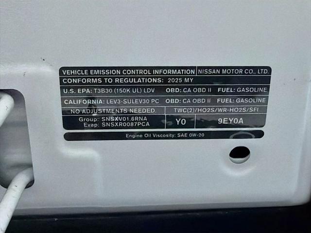 2025 Nissan Versa 1.6 S